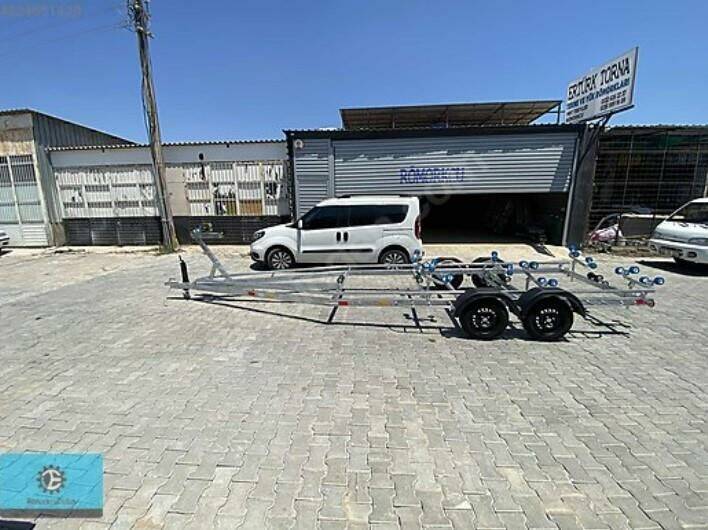 6,5 METRE ÇİFT TORSİYONLU GALVENİZ TEKNE RAŞIMA RÖMORKU - 1