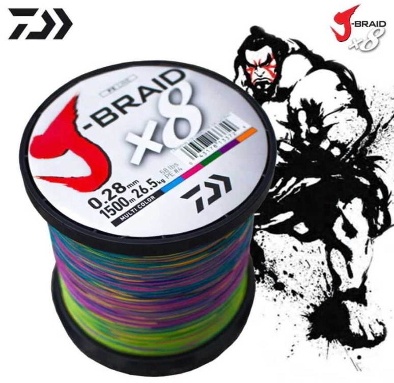 DAIWA JBRAID 8B 1500M MULTI COLOR İP MİSİNA - 1