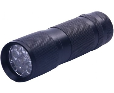 El FENERİ UV WATTON 9 LED 3XAAA SU GEÇİRMEZ 8.5 CM - 1