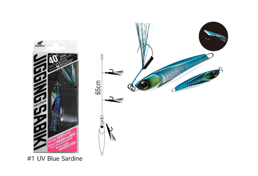 EX 450 JIGGING SABIKI LONG CAST SET 40 GR - 2