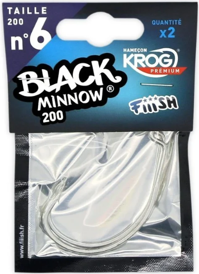 Fiiish Black Minnow BM200/6 BM214 Offset Kanca - 1
