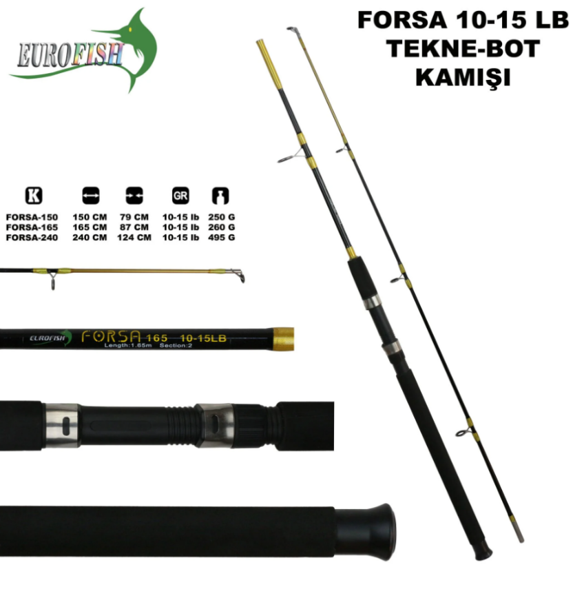 Forsa 135 Cm 2 Parçalı Tekne/Bot Kamışı - 1