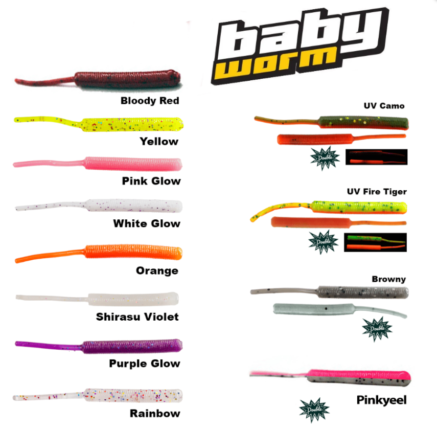 Fujin Baby Worm 5,2cm Floating - 2
