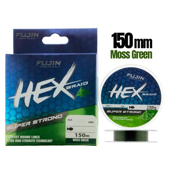Fujin Hex 4X 150Mt. Moss green Pe Line - 1