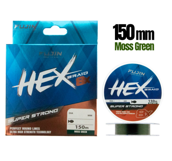 Fujin Hex 8X 150Mt. Moss green Pe Line - 1