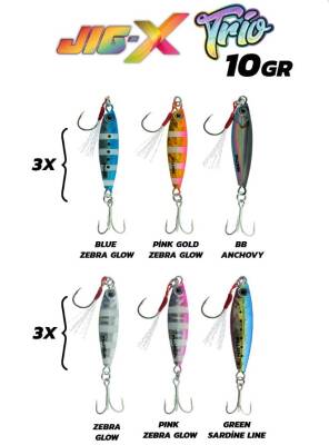 Fujin Jig-X Trio Micro Jig 10gr - 1
