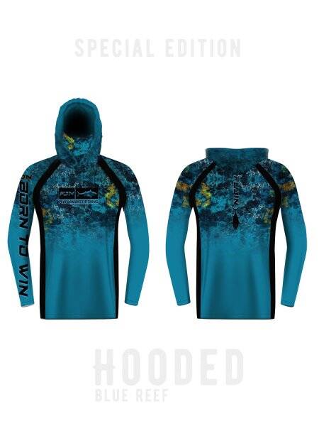 Fujin Performance Hooded Blue Reef #XL - 1