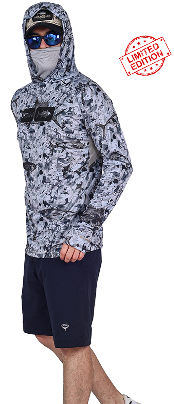 Fujin Pro Angler T-Shirt Black Fish #L - 1