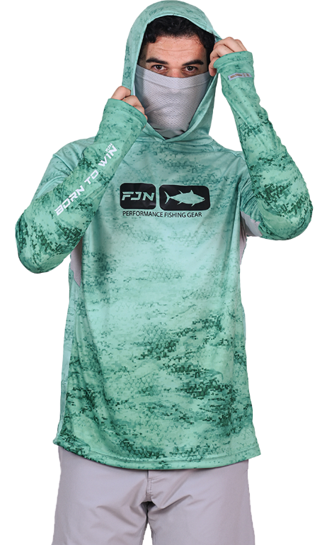 Fujin Pro Angler T-Shirt Green Wave #XL - 1