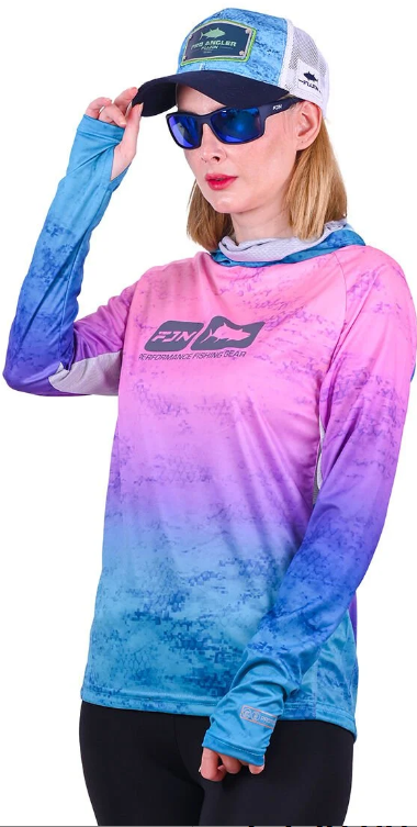 Fujin Pro Angler T-Shirt Women Mermaid #L - 1