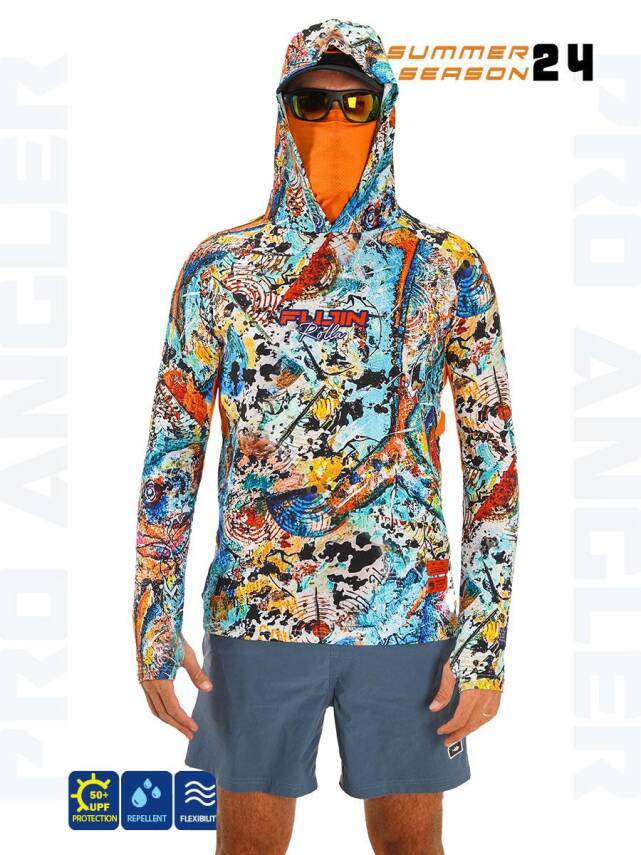Fujin Rolla S24 Buff&Hoodie Makai Orange - 1