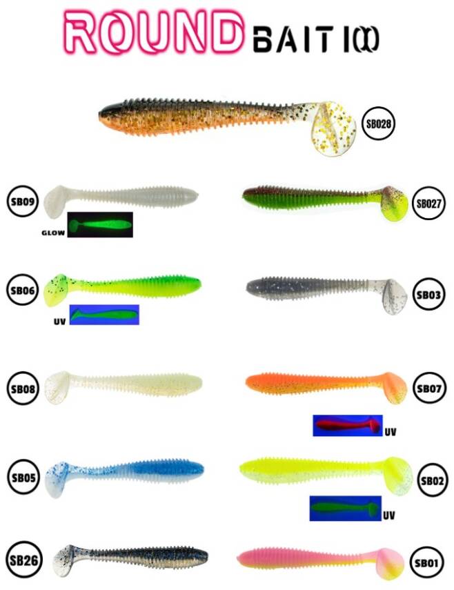 Fujin Round Bait 100mm Silikon Balık - 1