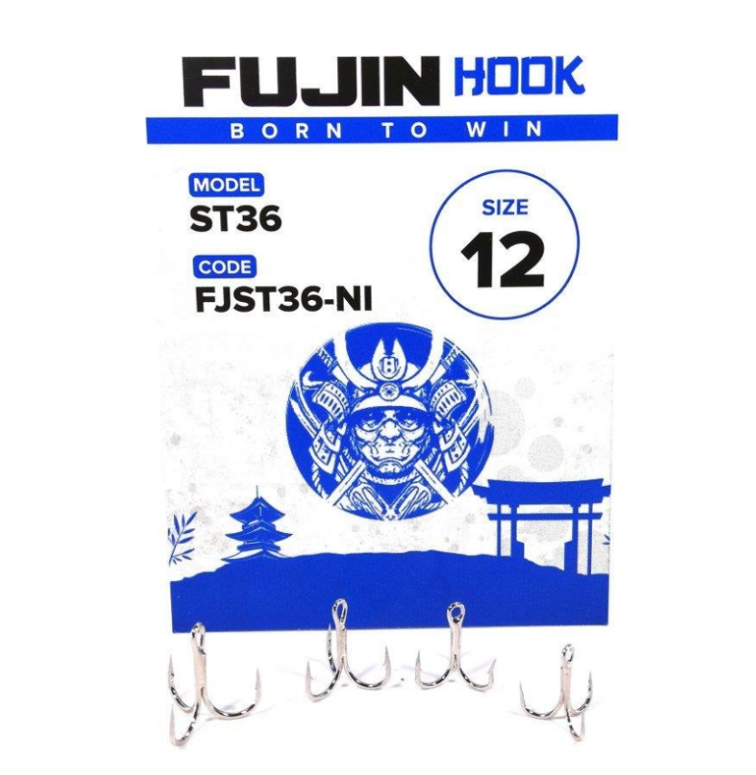 Fujin St36 Nickel Üçlü Maket Balık İğnesi - 2