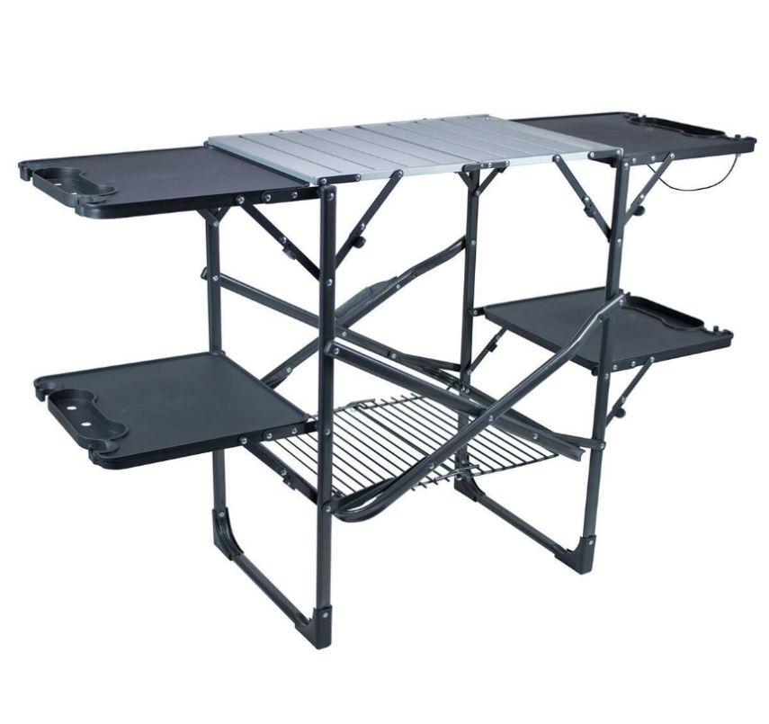 Gci Outdoor Slim-Fold Katlanır Pişirme Kamp Masası-Siyah - 1