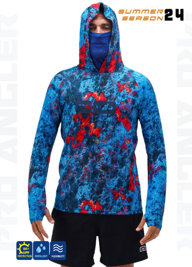 Fujin Pro Angler S24 Buff&Hoodie Red Reef - 1
