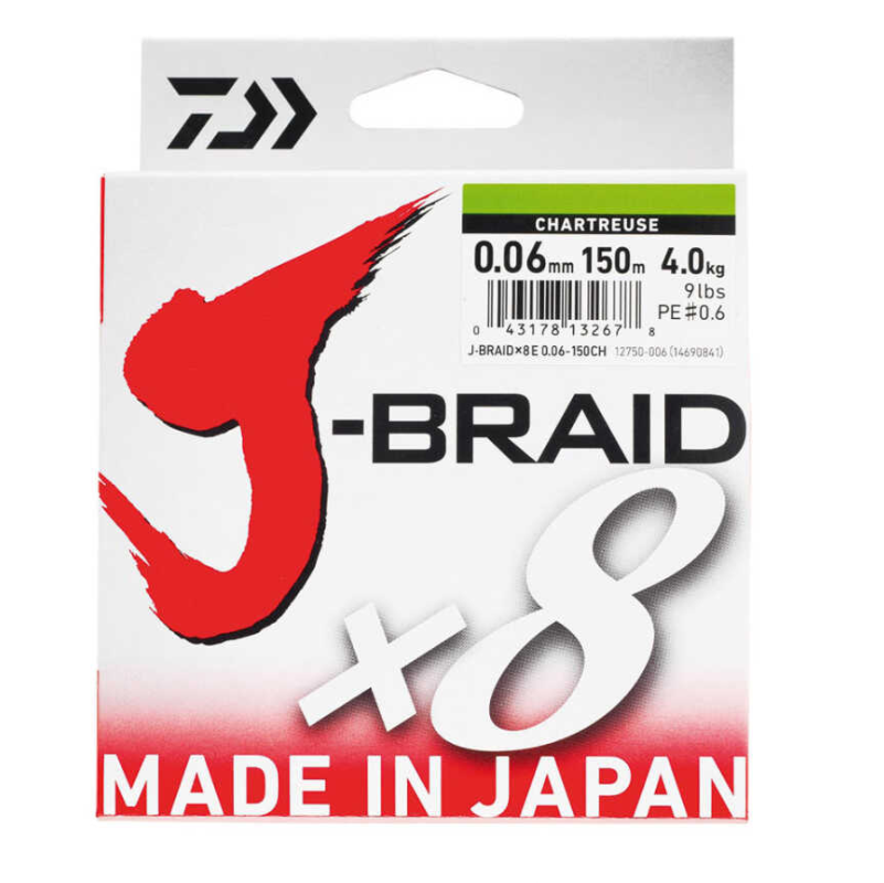 DAIWA JBRAID 8B 150M CHARTREUSE İP MİSİNA - 1