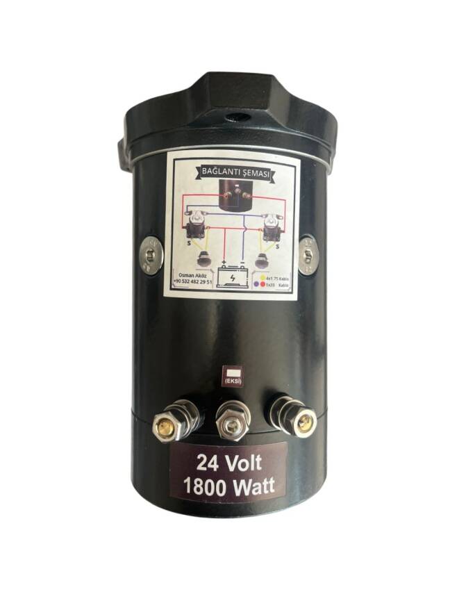  Öz Mercan 24V 1800W Beta Elektrikli Irgat Motoru - 1