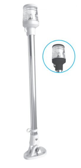 IŞIKLI BAYRAK DİREĞİ BOY:60 CM 12 V - 1