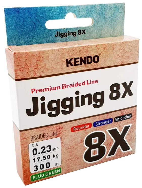 Kendo Jigging 8X Flash 300 mt Örgü İp (FLUO GREEN) - 1