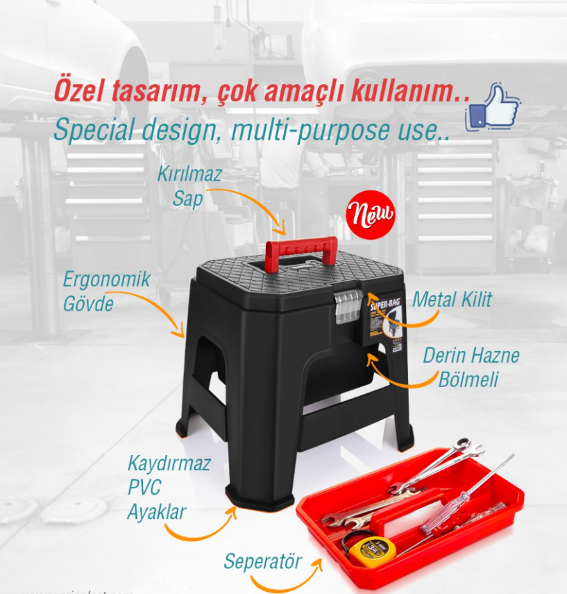 KUTU ASR 5047 TABURELİ TAKIM ÇANTASI 33 CM - 1