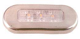 MERDİVEN LAMBASI 12 V LED KROM ÇERÇEVELİ - 1