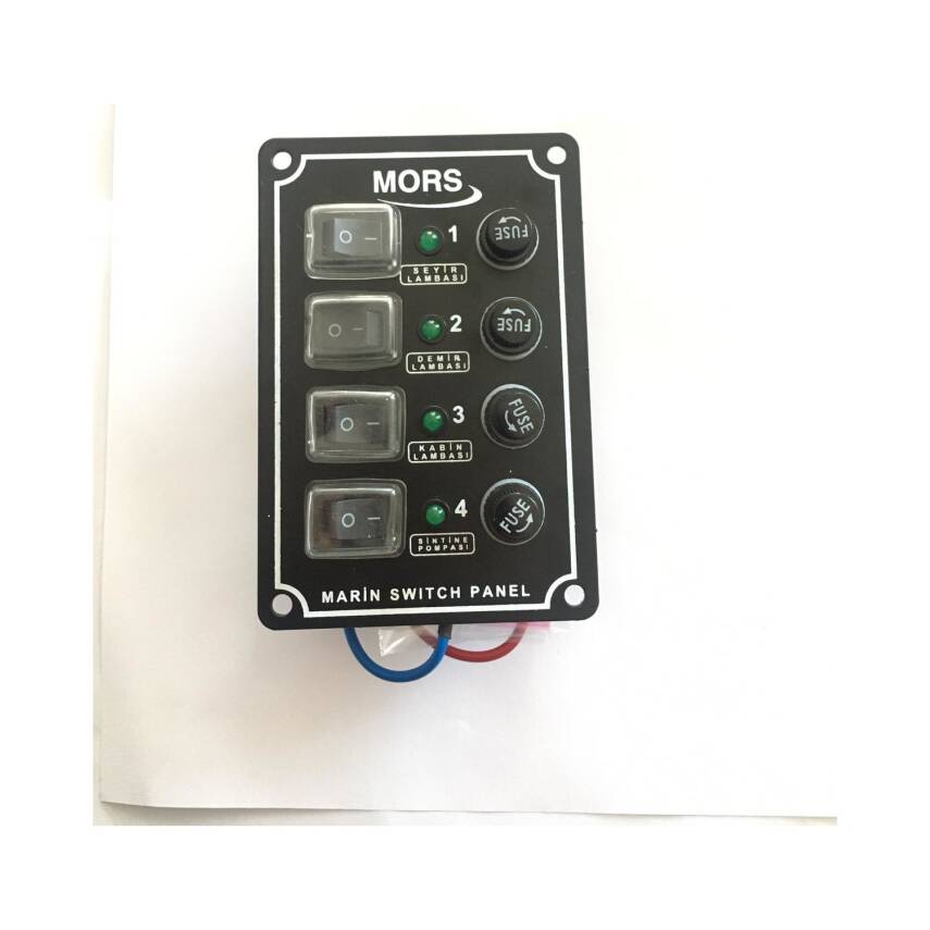 MORS 4LÜ SWITCH PANEL YATAY - 1
