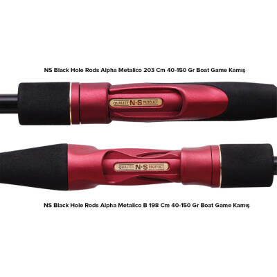 NS Black Hole Rods Alpha Metalico B 198 Cm 40-150 Gr Tekne Kamışı - 3