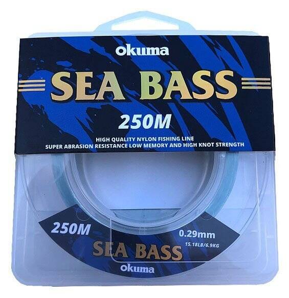 Okuma Sea bass Nylon Moss Green Color 250 m - 2