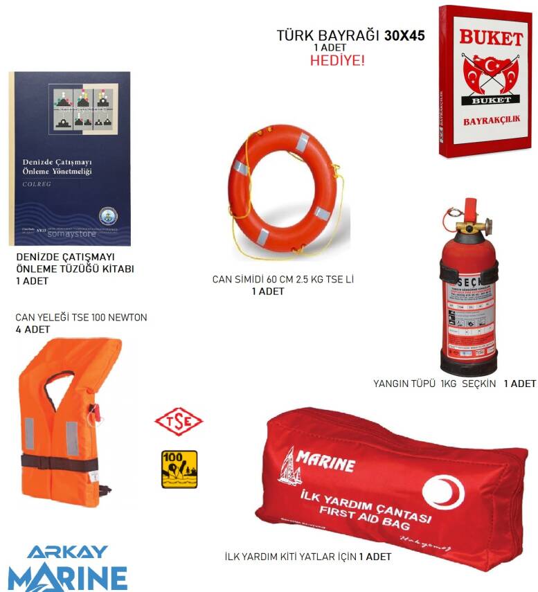 Özel Tekneler de Bulunması Zorunlu Ekipman Paket - 1