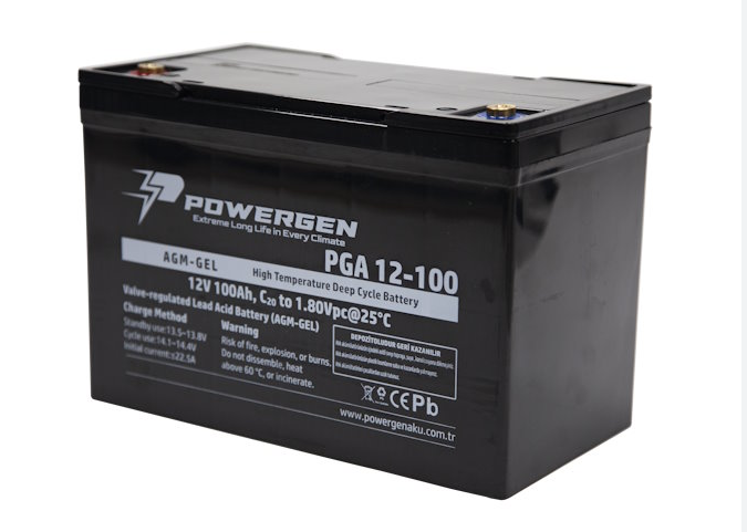 POWERGEN AKÜ 12V 100AH ESNG 12-100 DEEP CYCLE GEL ESAN - 1