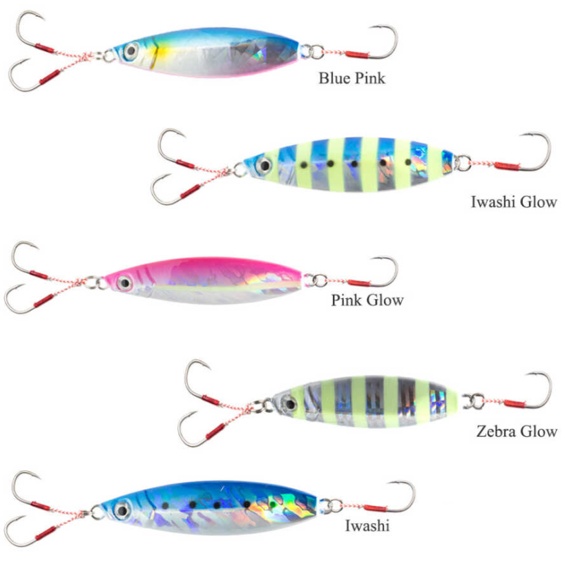 REMIXON ROCKY SHORE 60GR SLOW JIG, IWASHI GLOW - 1