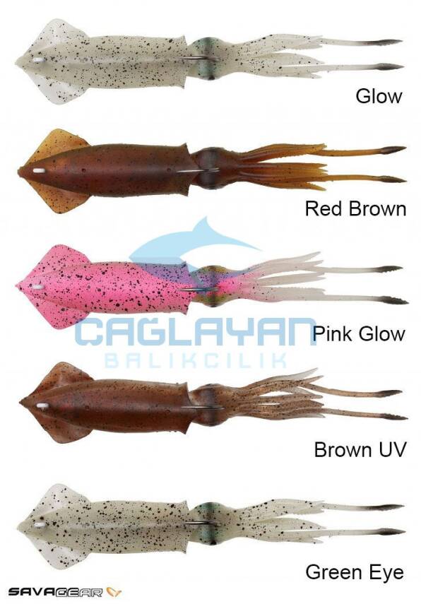 Savage gear 3D TPE Swim Squid 125mm 25g 2 Adet Suni Yem - 6