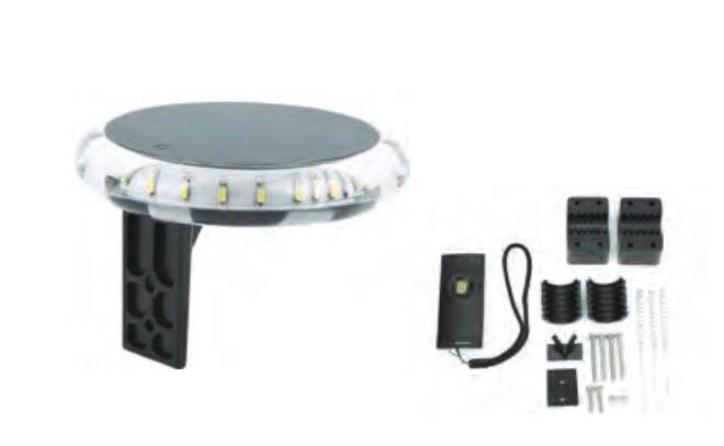 SOLAR PANELLİ LED DEMİR FENERİ VE ÇAKAR KUMANDALI - 1