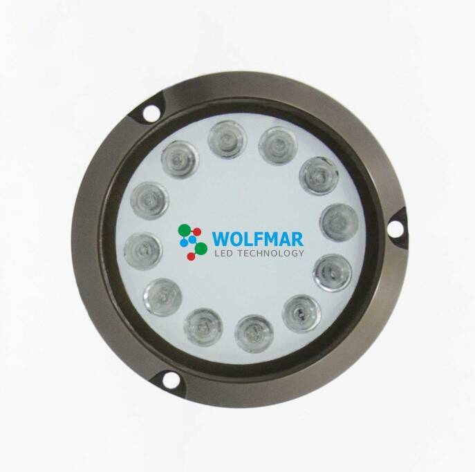 WM S12 W 12 LEDLİ 9-30 SU ALTI AYDINLATMA ALİMÜNYUM YEŞİL - 1